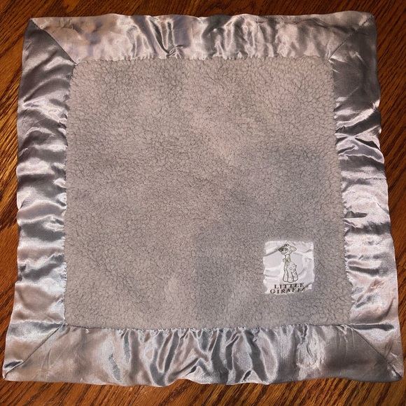 Little Giraffe Other - Little Giraffe gray security  blanket